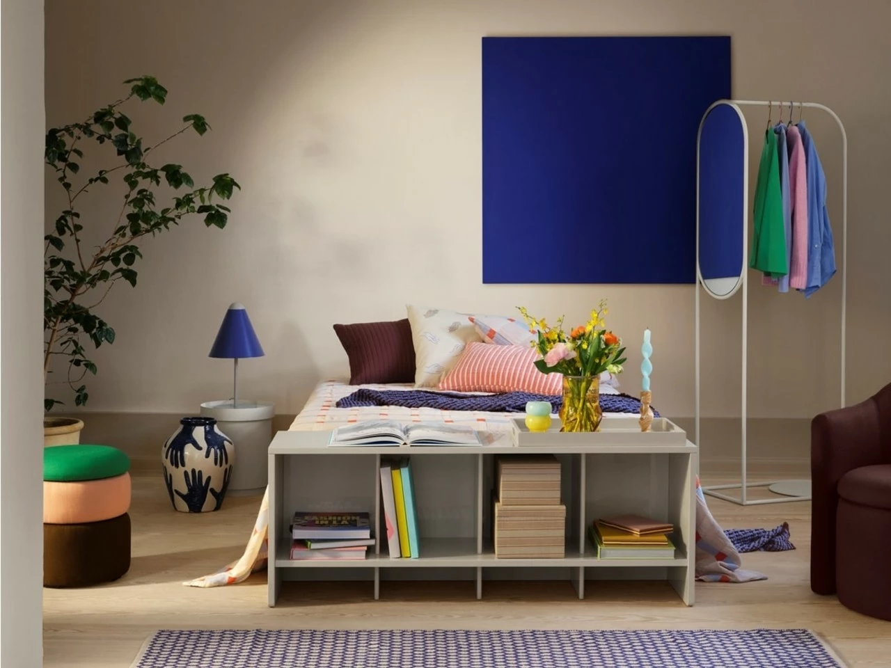 Broste Copenhagen Cleo Opbergboxen Bruin/lichtgrijs - 70080499 - Afbeelding 3