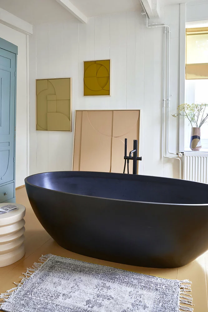 HKliving Frame Relief Art Panel C Small - Oker - Afbeelding 3