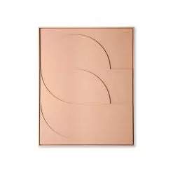 HKliving Frame Relief Art Panel D Large - Peach