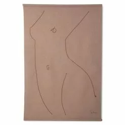 HKliving Wandkaart Woman Silhoutte Van Sella Molenaar