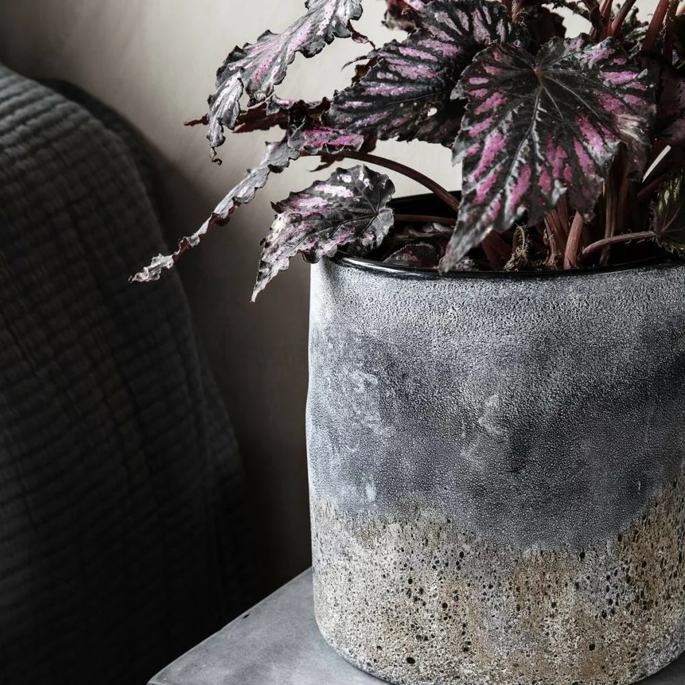 House Doctor Rock Vaas Glas Ø20cm - Afbeelding 3