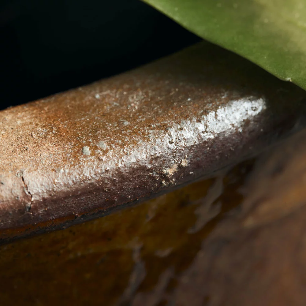 House Doctor Whai Bloempot - Mosterd Ø30cm - Afbeelding 4