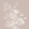 KEK Amsterdam Engraved Bloemen Behang Nude WP-756 300x280cm