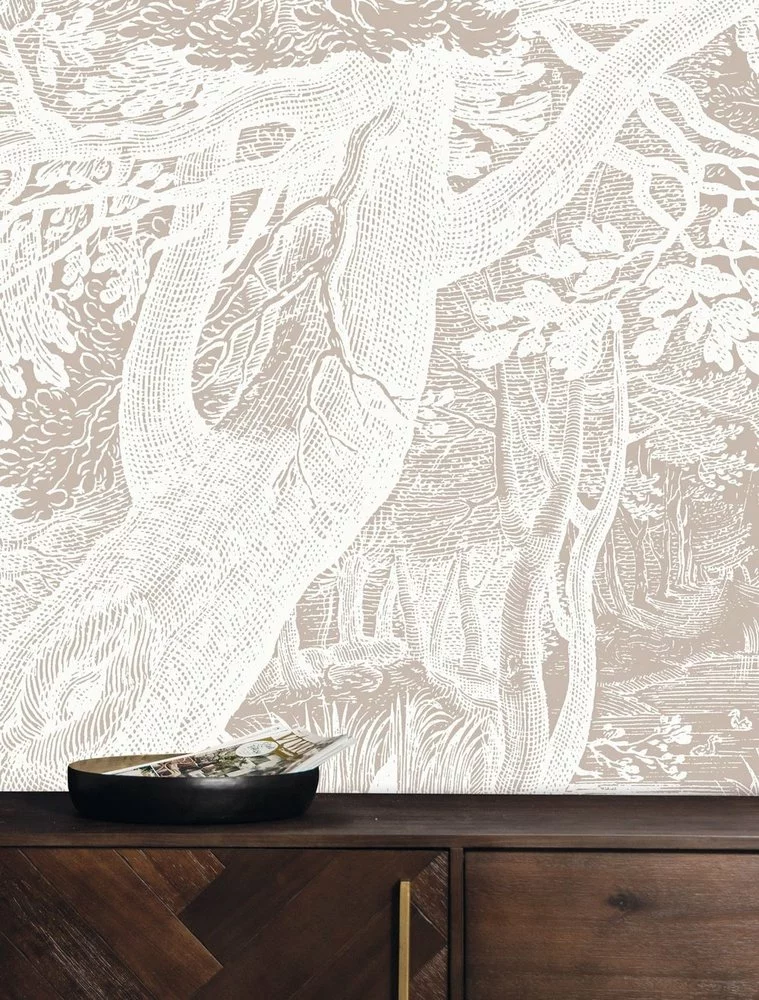 KEK Amsterdam Engraved Landschappen Behang Zand WP-769 400x280cm - Afbeelding 5