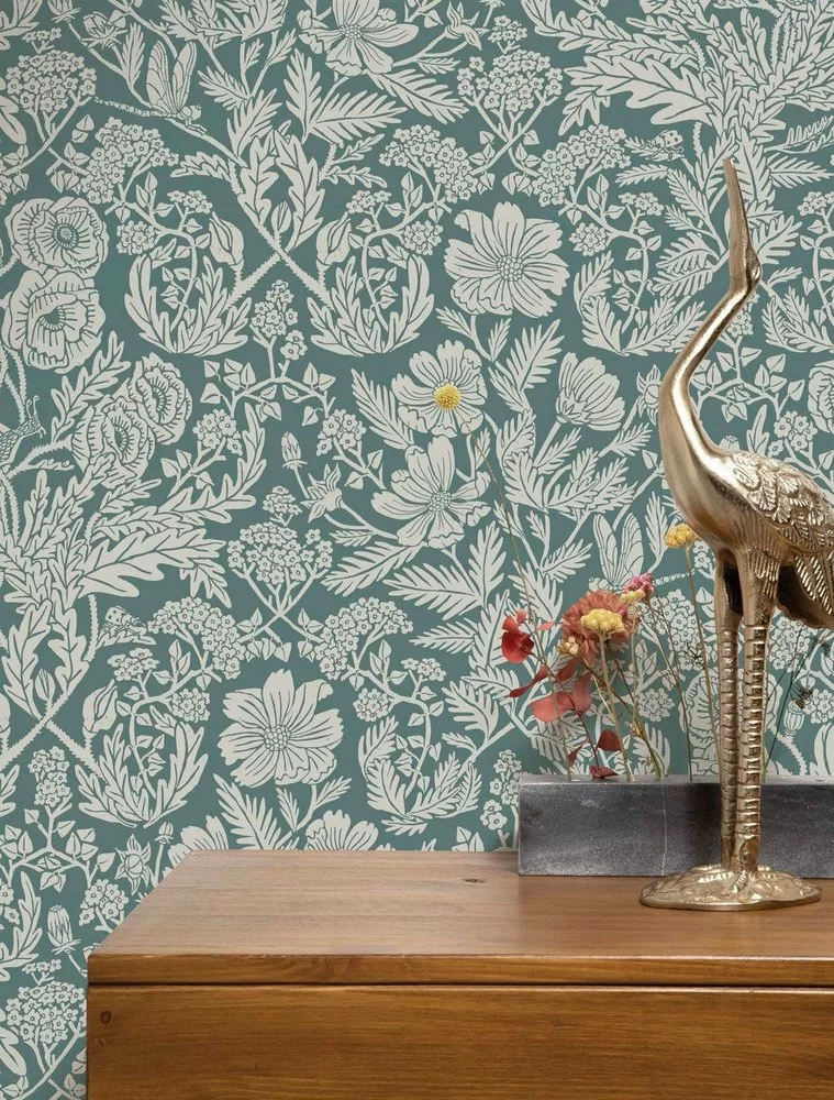 KEK Amsterdam Getekende Bloemen Behang 100x280cm - FR-001 - Afbeelding 6