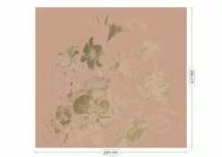 KEK Amsterdam Golden Age Flowers Goud Behang MW-047 - 300x280cm