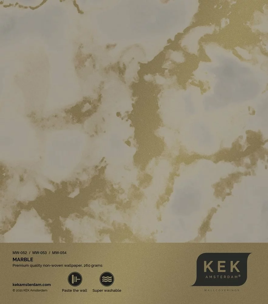 KEK Amsterdam Marble Goud Behang MW-053- 300x280cm - Afbeelding 3