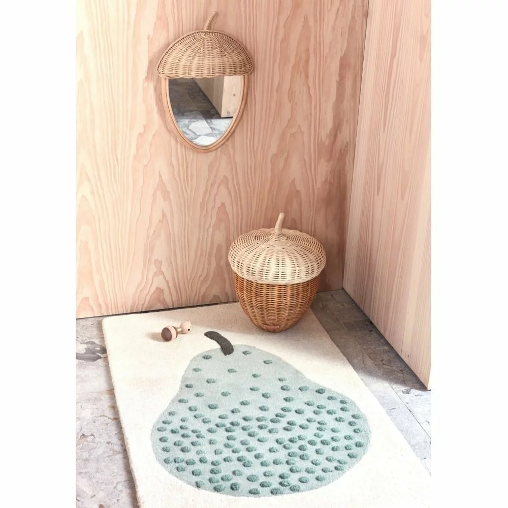 OYOY Acorn Rotan Wandspiegel - M107278 - Afbeelding 2