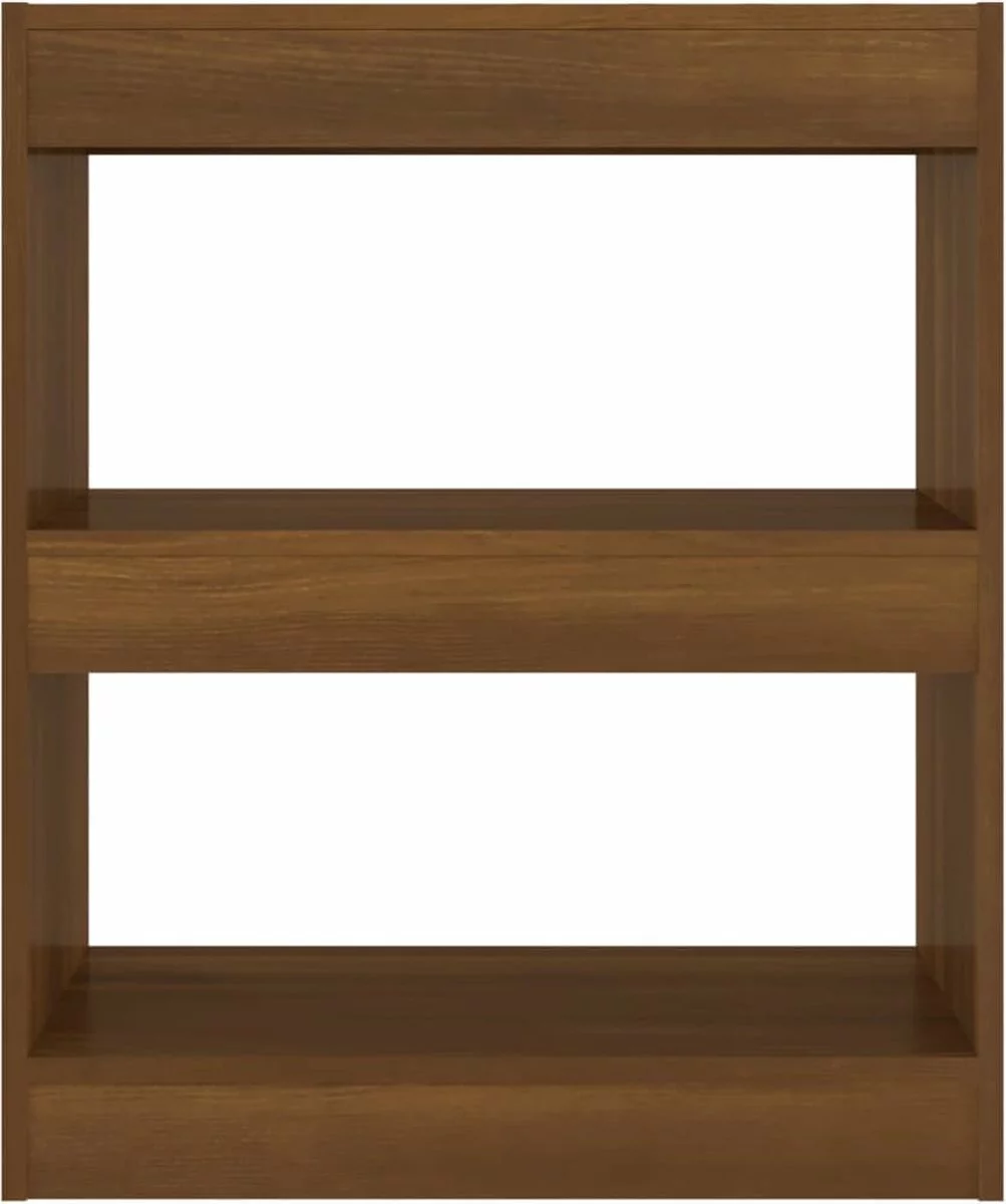 Furniture Limited - Boekenkast/kamerscherm 60x30x72 Cm Bruineikenkleurig - Afbeelding 7