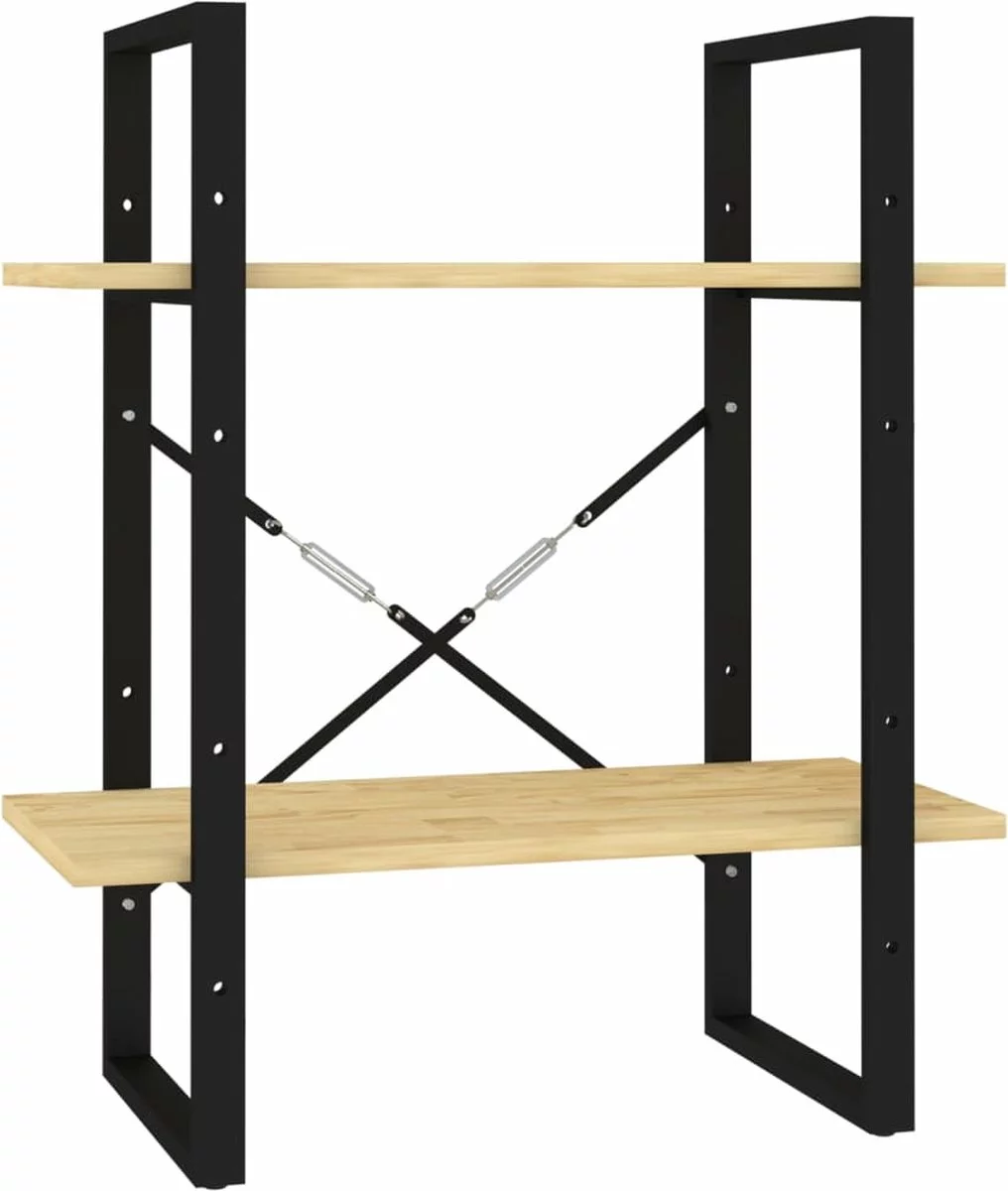 Furniture Limited - Boekenkast Met 2 Schappen 40x30x70 Cm Massief Grenenhout - Afbeelding 9