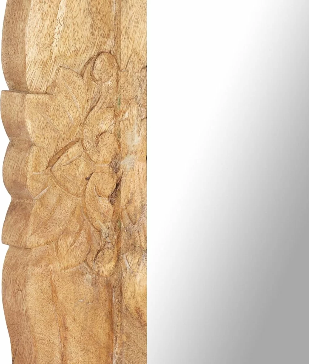 Furniture Limited - Spiegel 110x50 Cm Massief Mangohout - Afbeelding 2