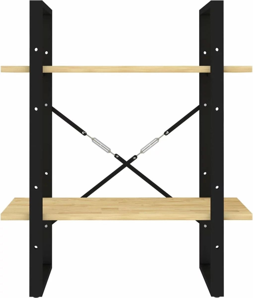 Furniture Limited - Boekenkast Met 2 Schappen 40x30x70 Cm Massief Grenenhout - Afbeelding 6