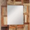 Furniture Limited - Wandspiegel 50x50 Cm Massief Gerecycled Hout
