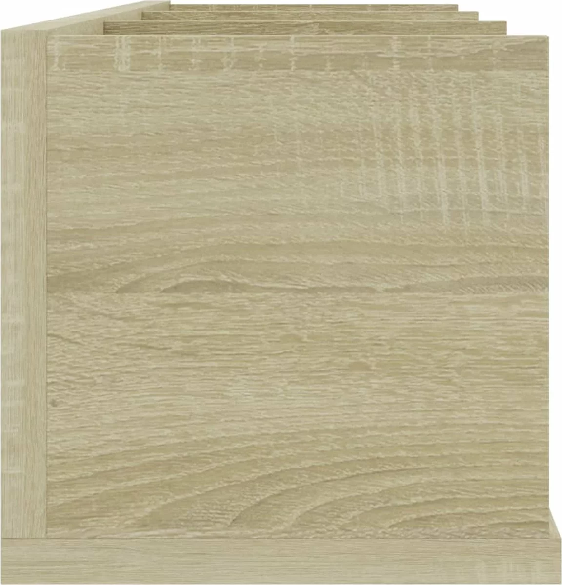 Furniture Limited - Cd-wandschap 75x18x18 Cm Bewerkt Hout Sonoma Eikenkleurig - Afbeelding 2