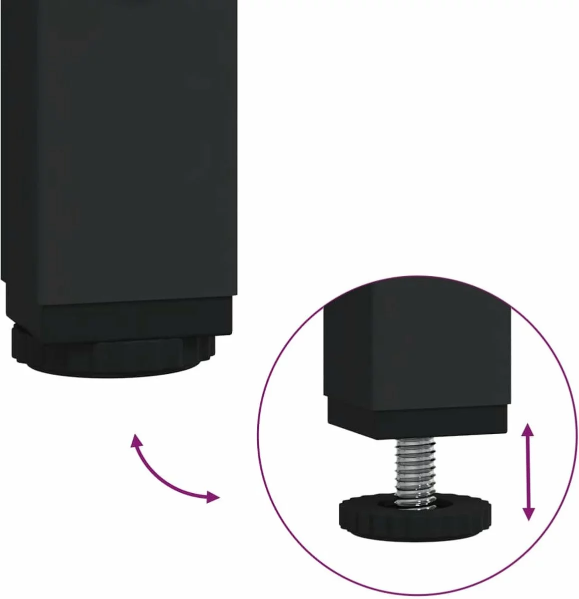 Furniture Limited - Boekenkast 40x33x70,5 Cm Bewerkt Hout En Staal Gerookt Eiken - Afbeelding 8