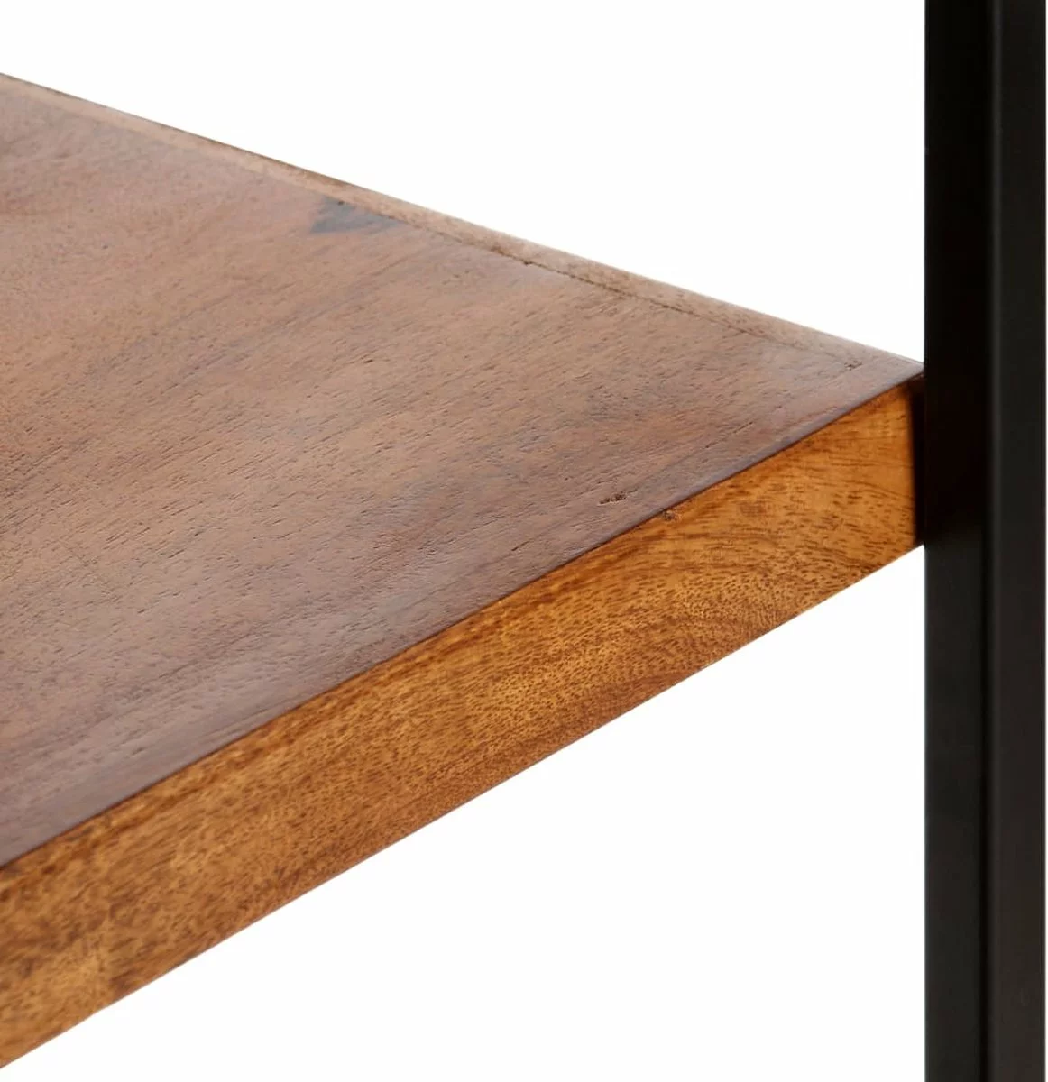 Furniture Limited - Boekenkast 4-laags Met 6 Lades 122x36x181 Cm Massief Mangohout - Afbeelding 3