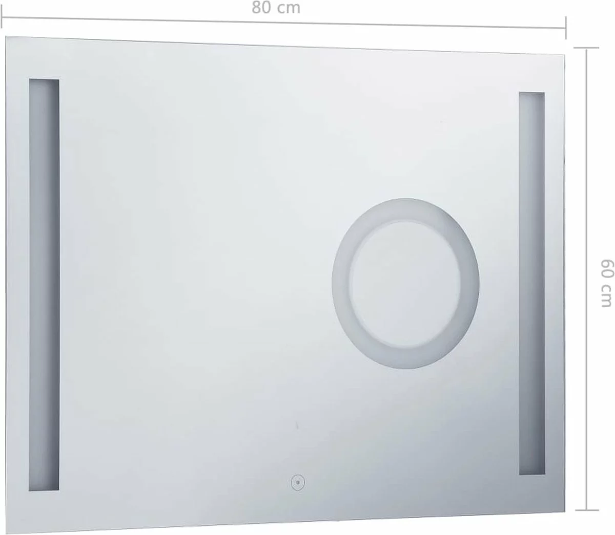 Furniture Limited - Badkamerspiegel LED Met Aanraaksensor 80x60 Cm - Afbeelding 2