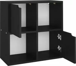 Furniture Limited - Boekenkast 60x27,5x59,5 Cm Spaanplaat Zwart
