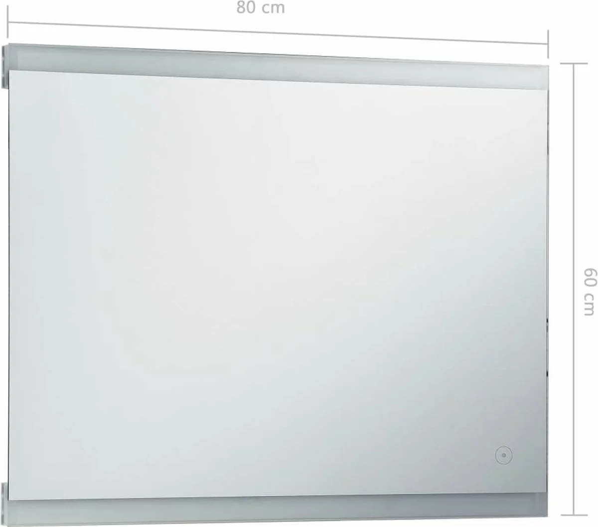 Furniture Limited - Badkamerspiegel LED Met Aanraaksensor 80x60 Cm - Afbeelding 7
