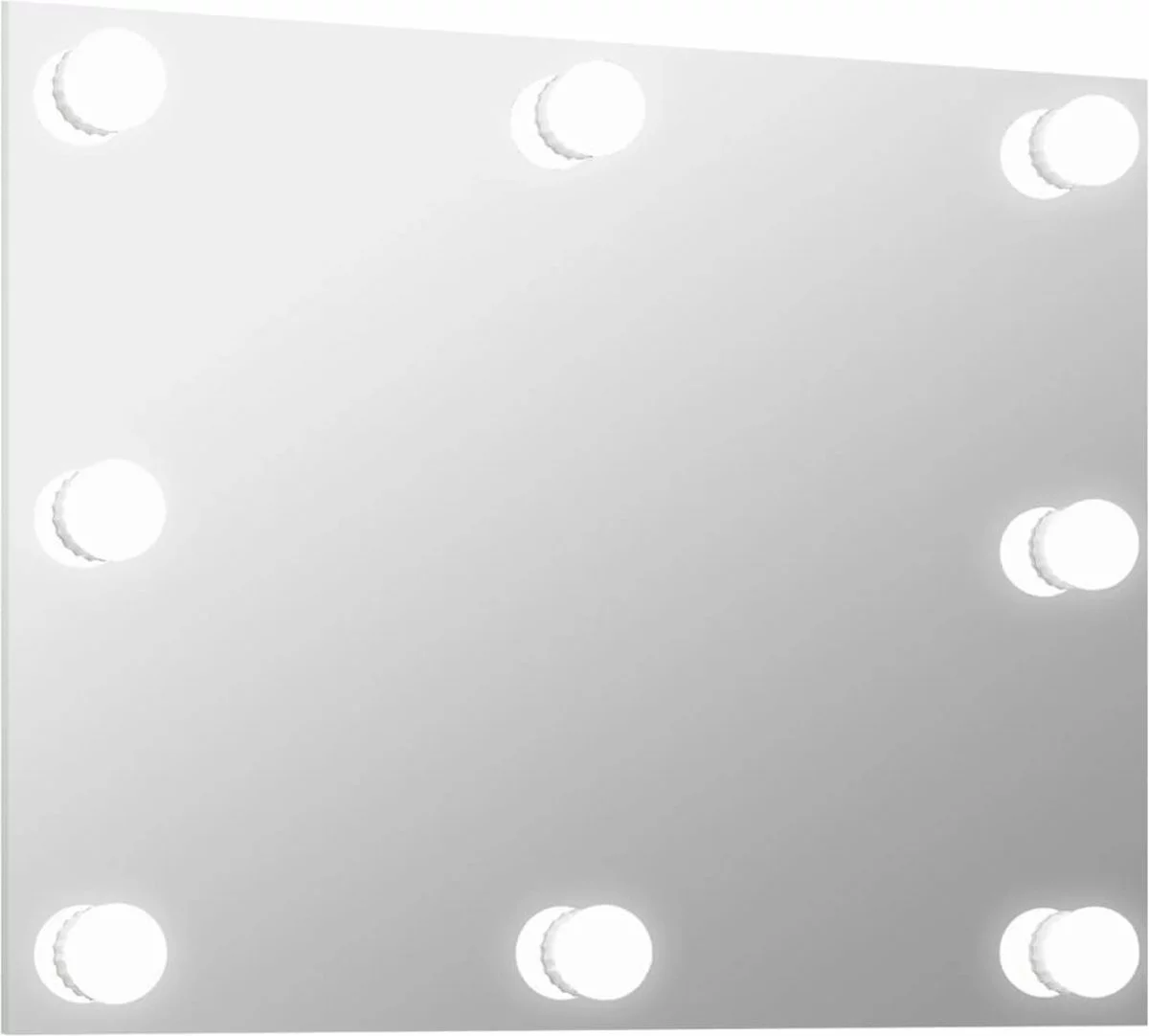 Furniture Limited - Wandspiegel Zonder Lijst Met LED-lampen Rechthoekig Glas - Afbeelding 9