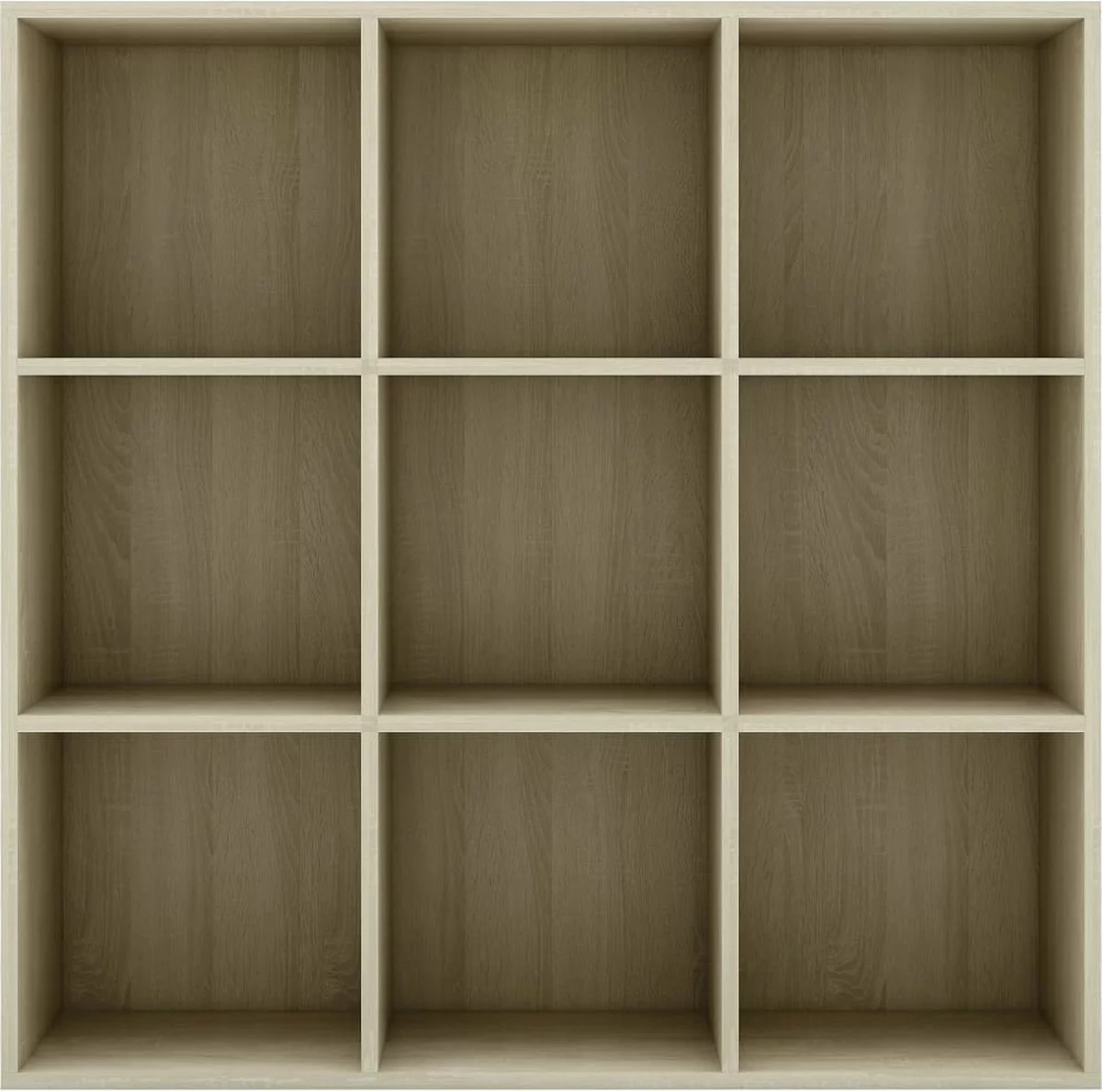 Furniture Limited - Boekenkast 98x30x98 Cm Spaanplaat Sonoma Eikenkleurig - Afbeelding 3