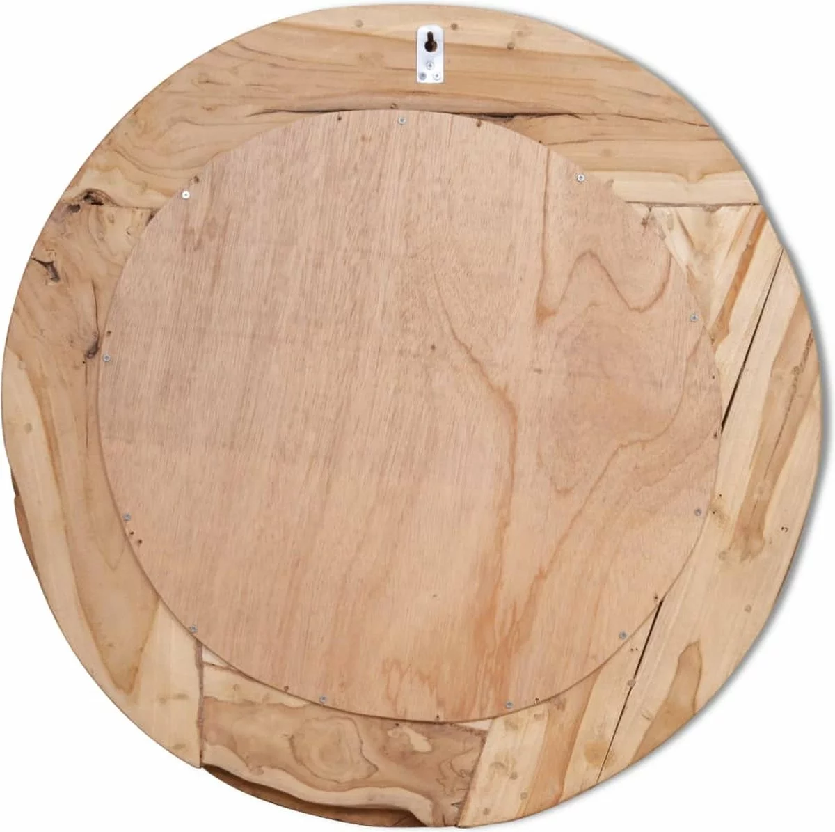 Furniture Limited - Decoratieve Spiegel Rond 80 Cm Teakhout - Afbeelding 5