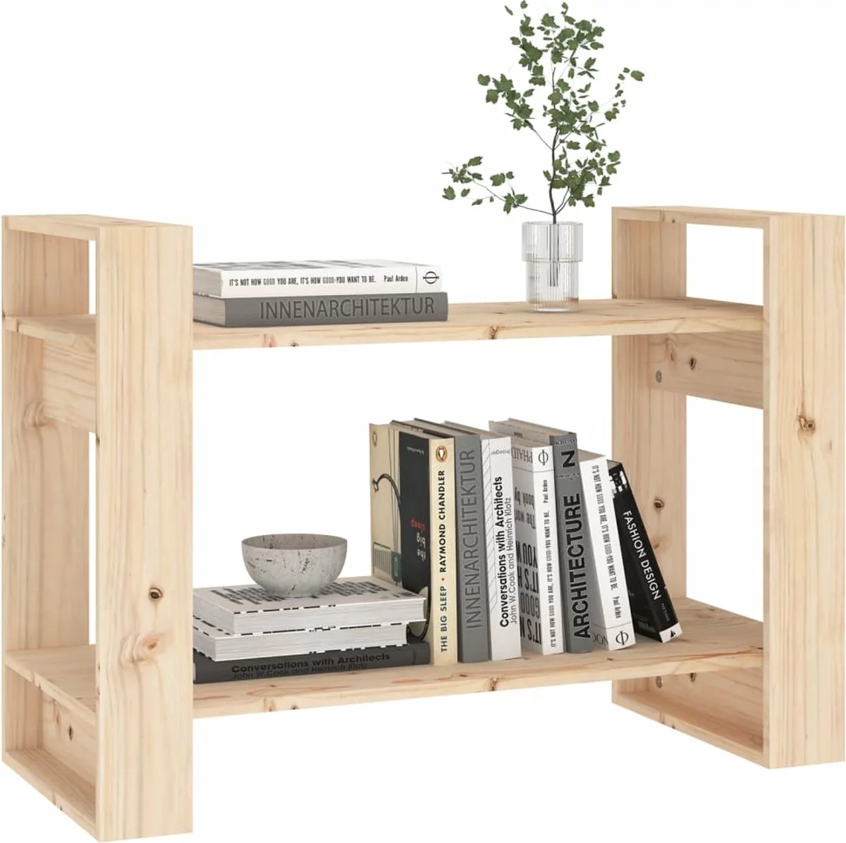Furniture Limited - Boekenkast/kamerscherm 80x35x56,5 Cm Massief Grenenhout - Afbeelding 7