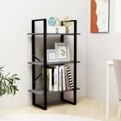 Furniture Limited - Opbergrek 60x30x105 Cm Massief Grenenhout Grijs