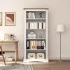 Furniture Limited - Boekenkast 5 Schappen Corona-stijl 81x40x170 Cm Grenenhout Wit