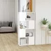 Furniture Limited - Boekenkast/kamerscherm 60x24x124,5 Cm Spaanplaat Wit