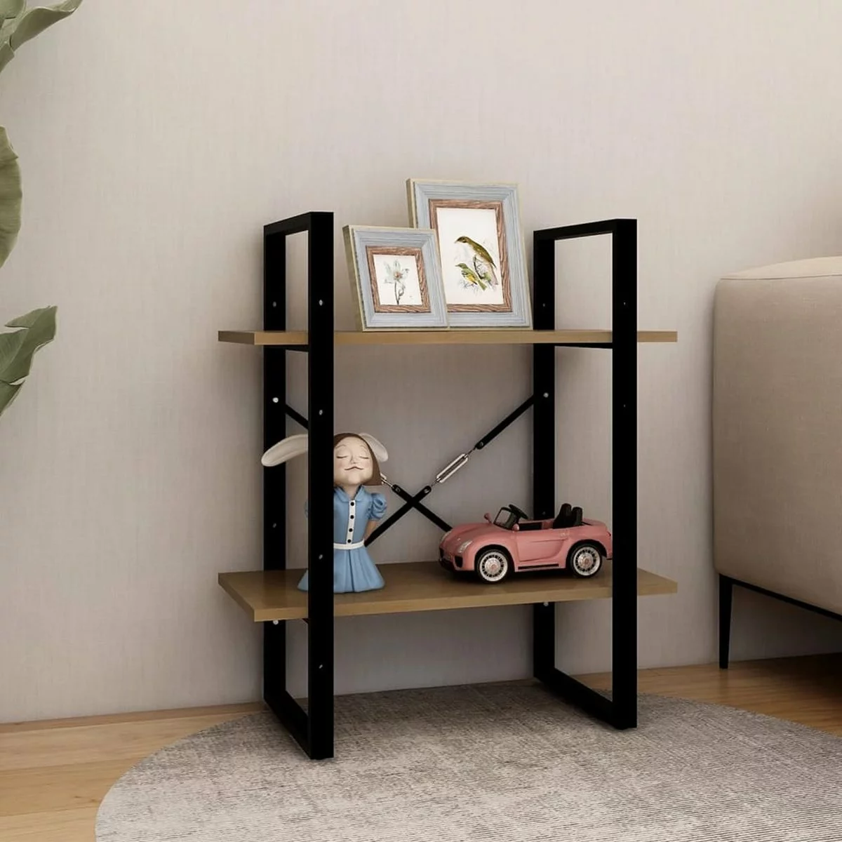 Furniture Limited - Boekenkast Met 2 Schappen 60x30x70 Cm Grenenhout Honingbruin - Afbeelding 7