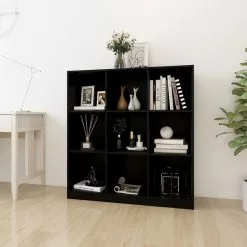 Furniture Limited - Boekenkast/kamerscherm 104x33,5x110 Cm Massief Grenenhout Zwart