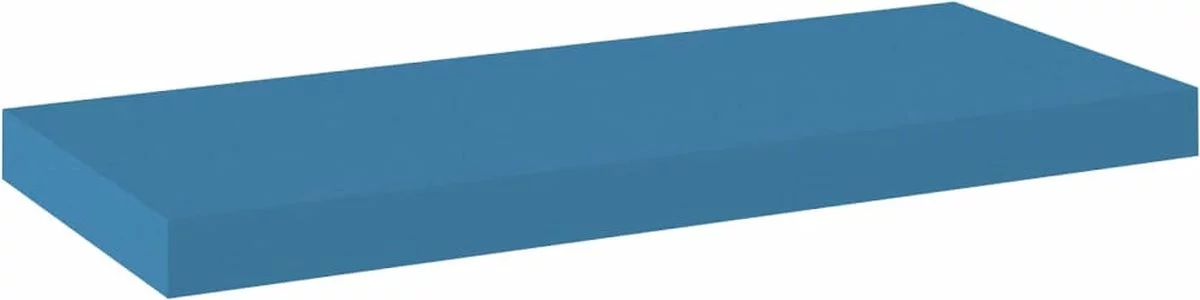 Furniture Limited - Wandschap Zwevend 60x23,5x3,8 Cm MDF Blauw