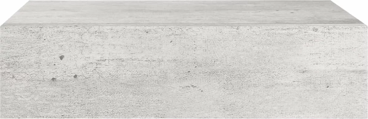 Furniture Limited - Wandschappen 2 St Met Lade 40x23,5x10 Cm MDF Betongrijs - Afbeelding 7