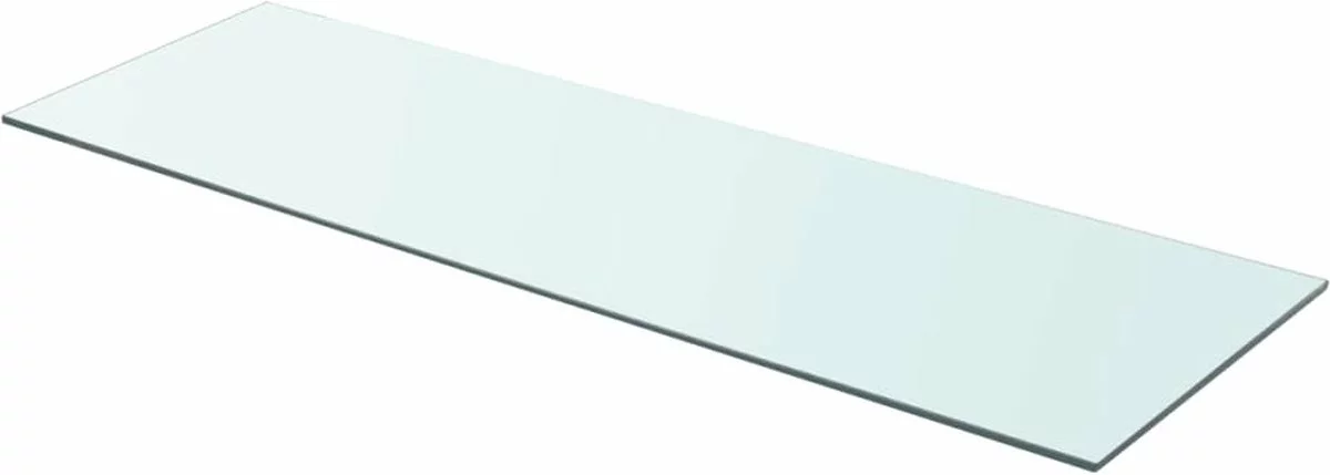 Furniture Limited - Wandschap Transparant 90x30 Cm Glas - Afbeelding 2