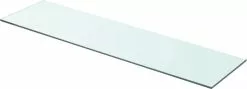 Furniture Limited - Wandschap Transparant 80x20 Cm Glas