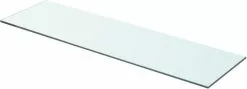 Furniture Limited - Wandschap Transparant 70x20 Cm Glas