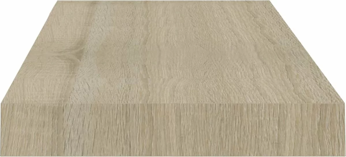 Furniture Limited - Wandschappen Zwevend 4 St 50x23x3,8 Cm MDF Eikenkleurig - Afbeelding 5