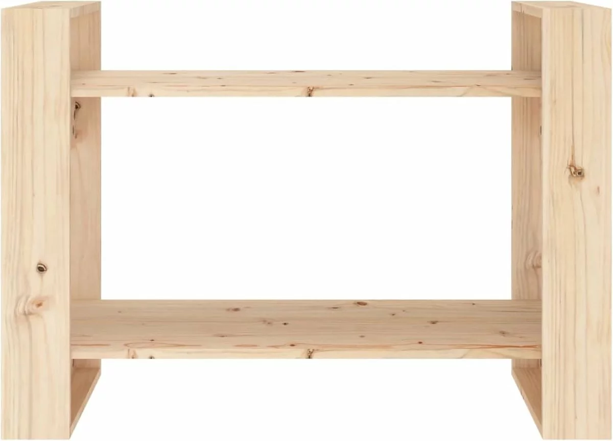 Furniture Limited - Boekenkast/kamerscherm 80x35x56,5 Cm Massief Grenenhout - Afbeelding 6