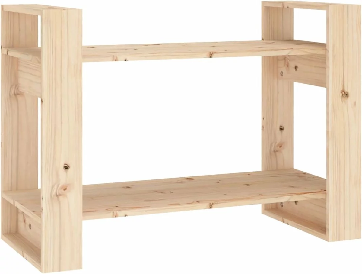 Furniture Limited - Boekenkast/kamerscherm 80x35x56,5 Cm Massief Grenenhout - Afbeelding 9