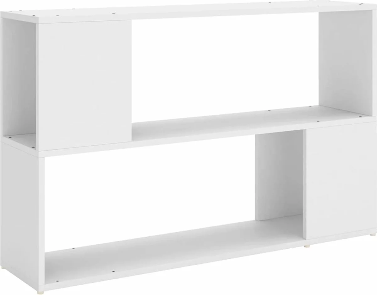 Furniture Limited - Boekenkast 100x24x63 Cm Bewerkt Hout Wit
