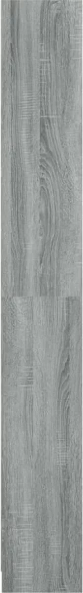 Furniture Limited - Boekenkast 40x24x175 Cm Bewerkt Hout Grijs Sonoma Eikenkleurig - Afbeelding 6