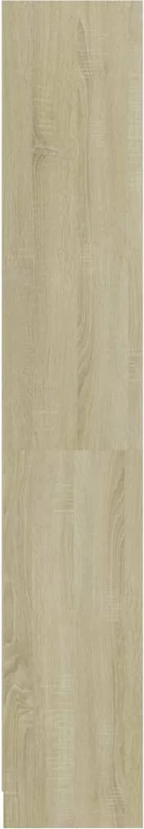 Furniture Limited - Boekenkast Met 4 Schappen 80x24x142 Cm Bewerkt Hout Sonoma Eik - Afbeelding 5