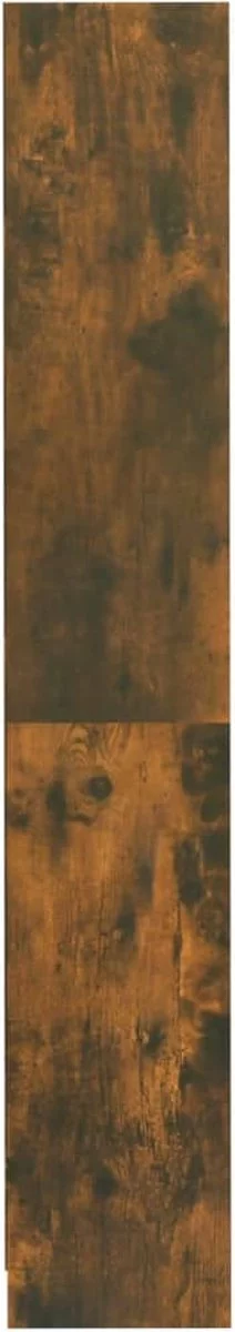 Furniture Limited - Boekenkast 4-laags 80x24x142 Cm Bewerkt Hout Gerookt Eikenkleur - Afbeelding 4