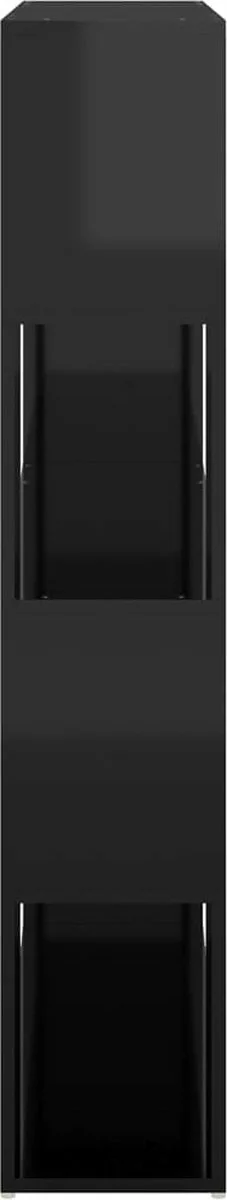 Furniture Limited - Boekenkast/kamerscherm 100x24x124 Cm Hoogglans Zwart - Afbeelding 7