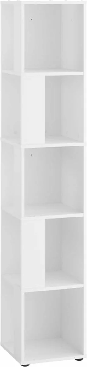 Furniture Limited - Hoekkast Met 10 Zijvakken Wit