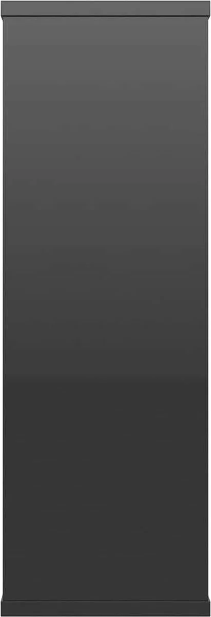 Furniture Limited - Wandschappen 104x20x58,5 Cm Bewerkt Hout Hoogglans Zwart - Afbeelding 3