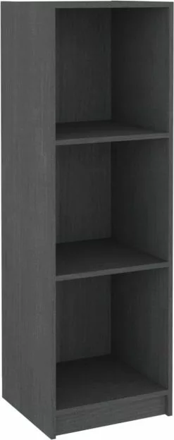 Furniture Limited - Boekenkast/kamerscherm 36x33x110 Cm Massief Grenenhout Grijs