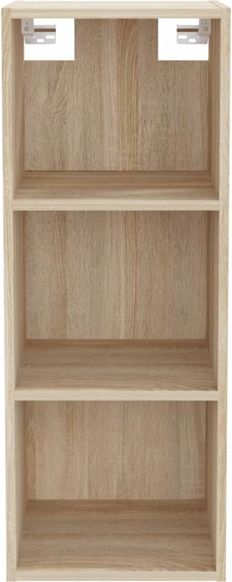 Furniture Limited - Wandkast 34,5x32,5x90 Cm Bewerkt Hout Sonoma Eikenkleurig - Afbeelding 7