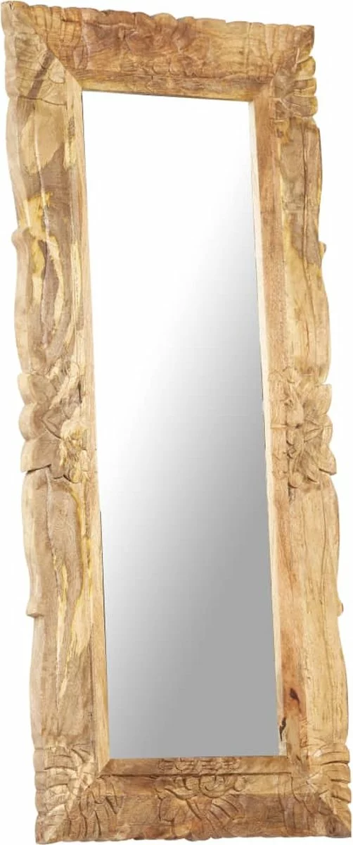 Furniture Limited - Spiegel 110x50 Cm Massief Mangohout - Afbeelding 5